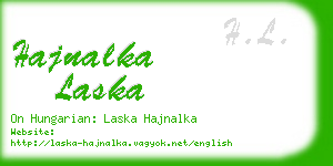 hajnalka laska business card